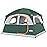 UNP Tents 6 Person Waterproof Windproof Easy Setup,Double Layer Family Camping Tent with 1 Mesh Door & 5 Large Mesh Windows -10\'X9\'X78in(H) (Dark Green)