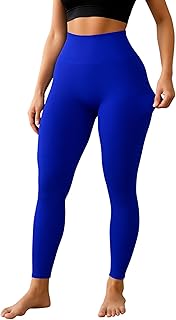 ليجن رياضي قطن مضلع خصر عالي مرن قماش مطاطي مريح للبنات والنساء من ميزا