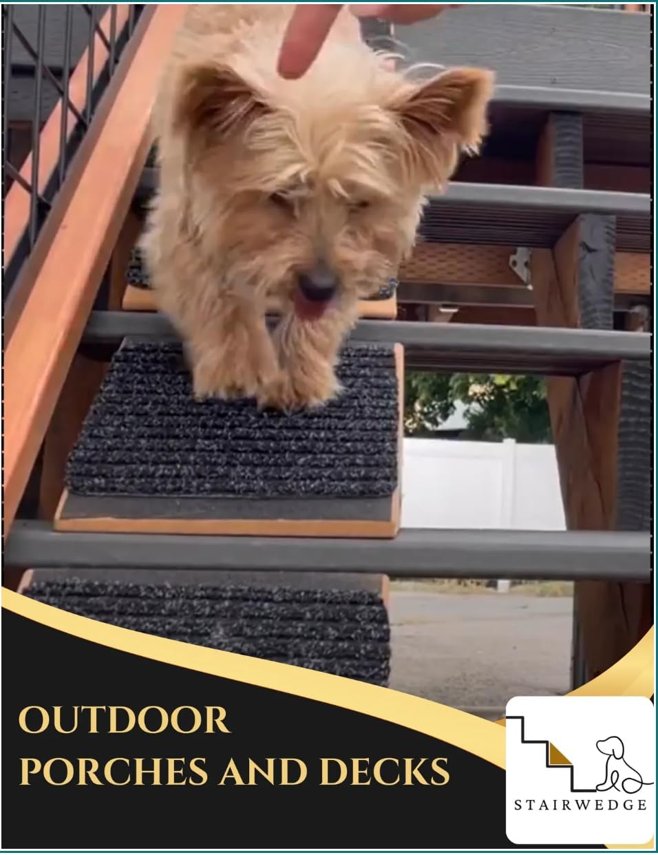 Cork and Carpet Modular Pet Ramp for Small Dogs