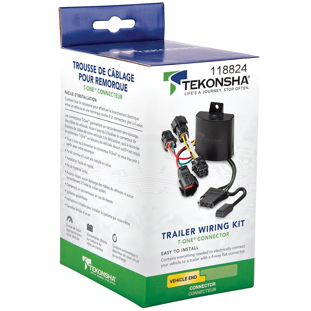 ＳＨＯＷ－ＹＡ Amazon.com: Tekonsha T-One® T-Connector Harness, 4-Way Flat