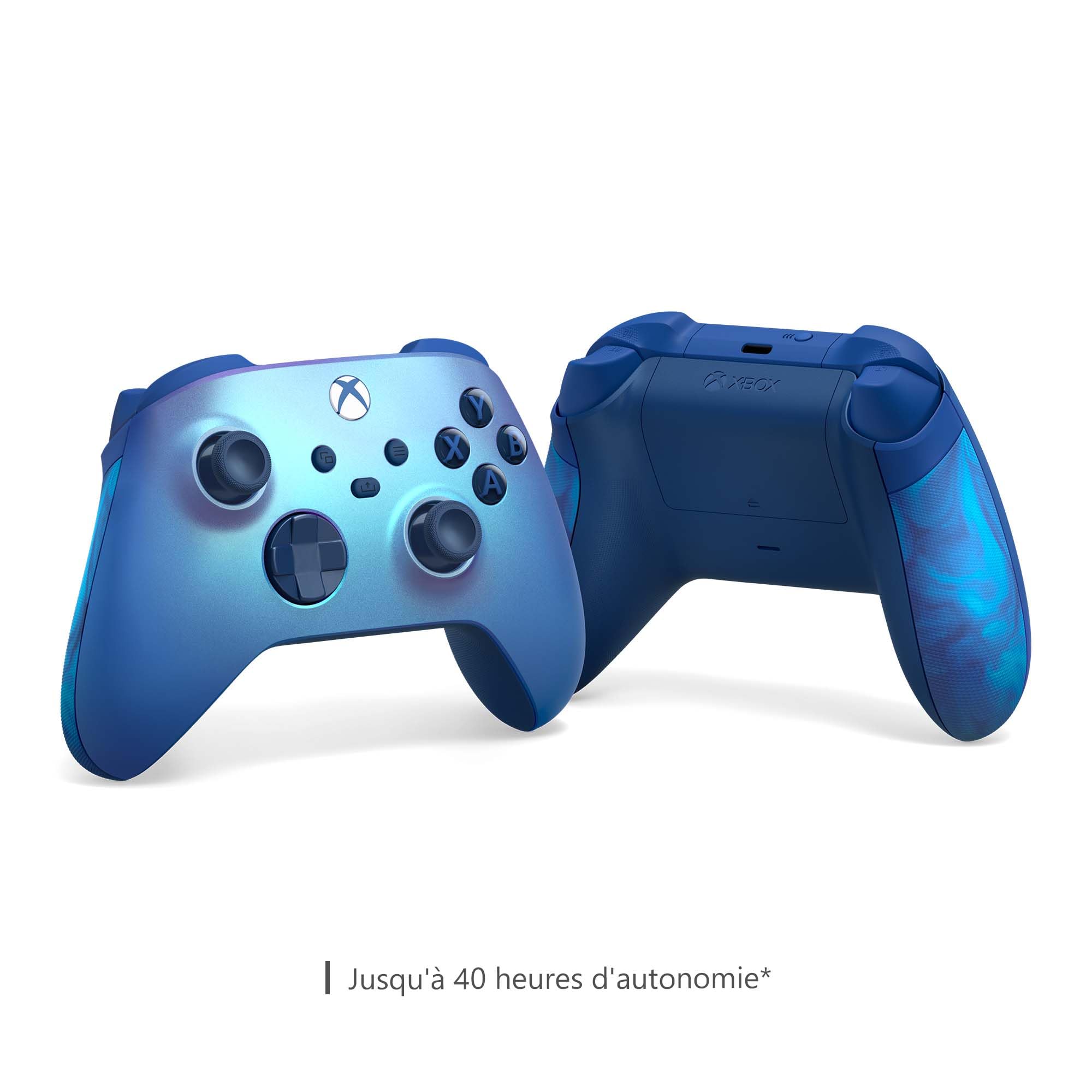 Xbox Manette sans Fil - Aqua Shift Pour Xbox Series X, Xbox Series S, Xbox One, Windows 10 & 11, Android et iOS