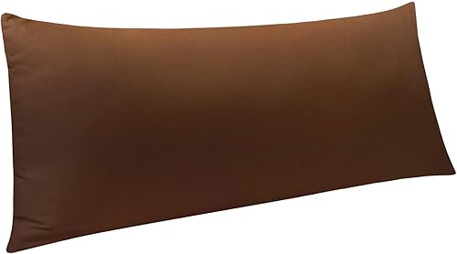 NTBAY Funda de almohada corporal de microfibra 100 % cepillada, ultra suave y acogedora, con cierre de sobre, funda de almohada de cuerpo completo