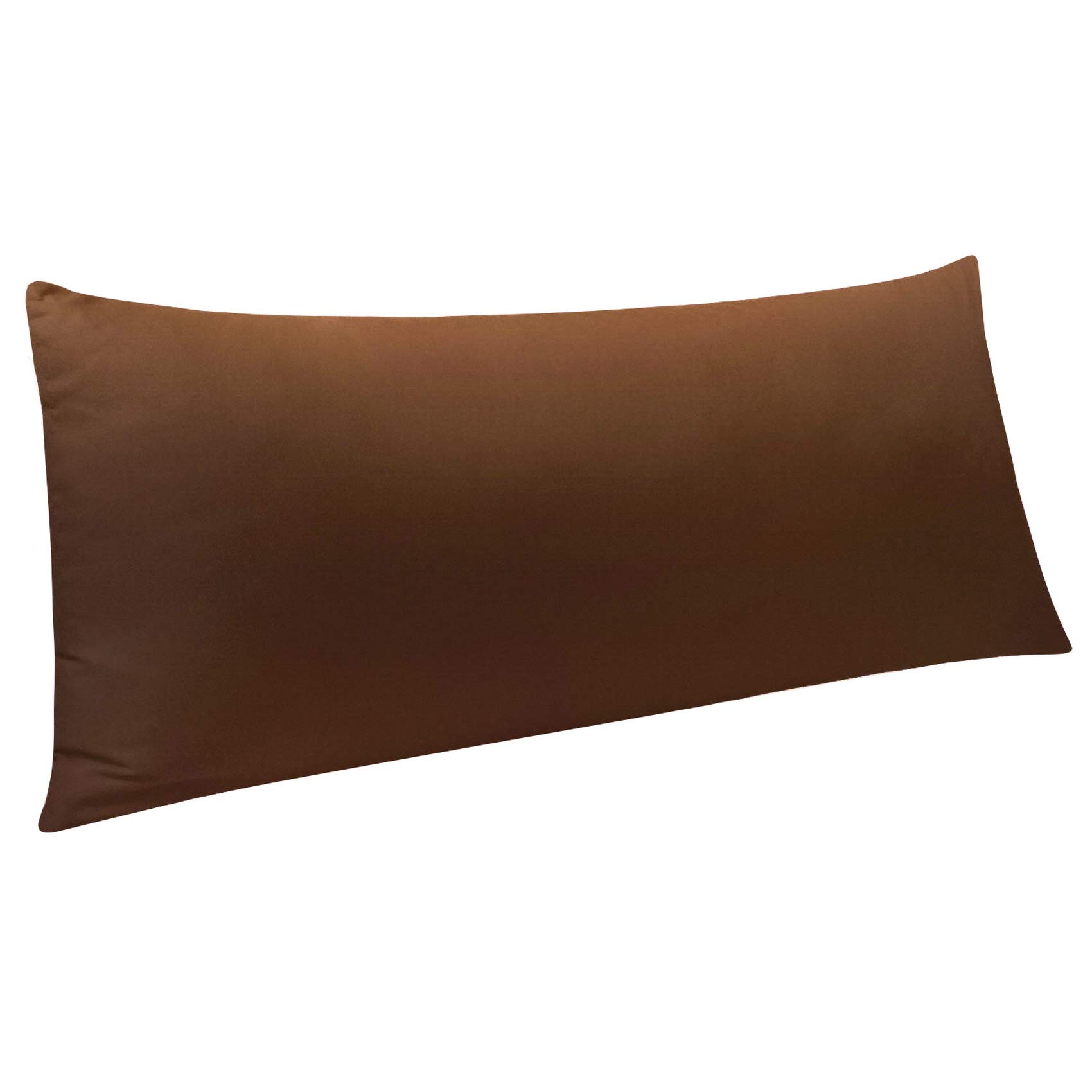 NTBAY Body Microfiber Pillowcase, 1 Pack, 20 x 54, Brown | Soft Brushed Microfiber with Envelope Closure, Set of 1 Body 20 x 54 Inch Pillowcase, Pillow Inserts Not Included