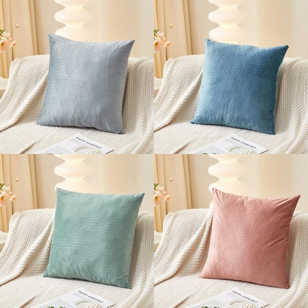 Housses de coussin modernes imprimées lot de 4 style hollandais