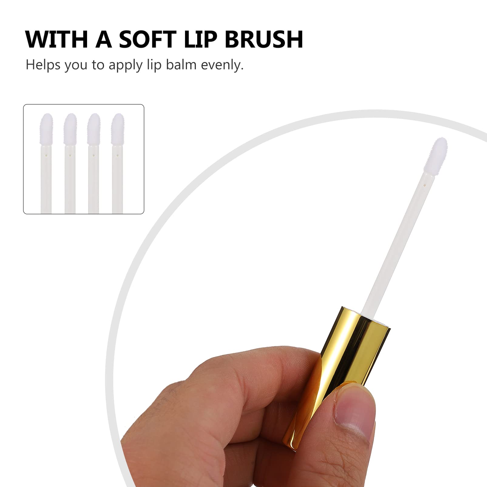 Didiseaon 2 Juegos Tubo De Brillo Labial Tubo De Brillo Labial s De Contenedores De Transparente Tinte Labial Vacío De Brillo 40 Uds * 2