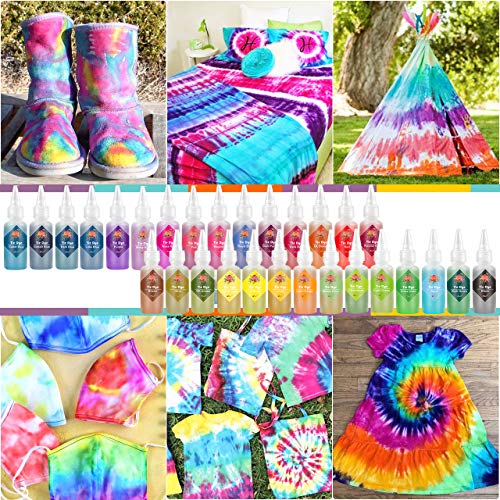 Emooqi 208 Pezzi Tie Dye Kit, 30 Colori Tessuti