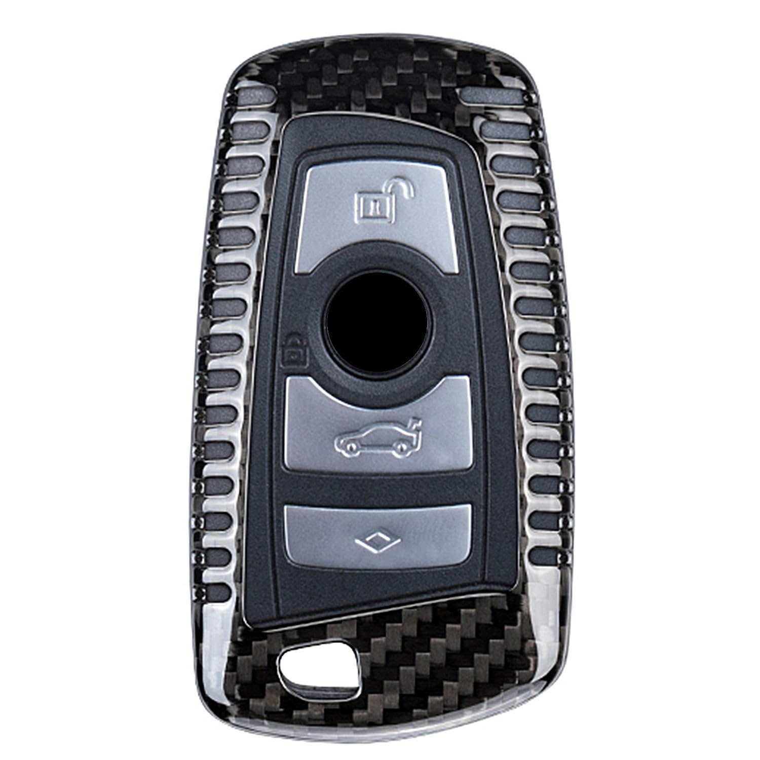 Amazon.com: M.JVisun Genuine Carbon Fiber Key Fob Cover for BMW 1 ...