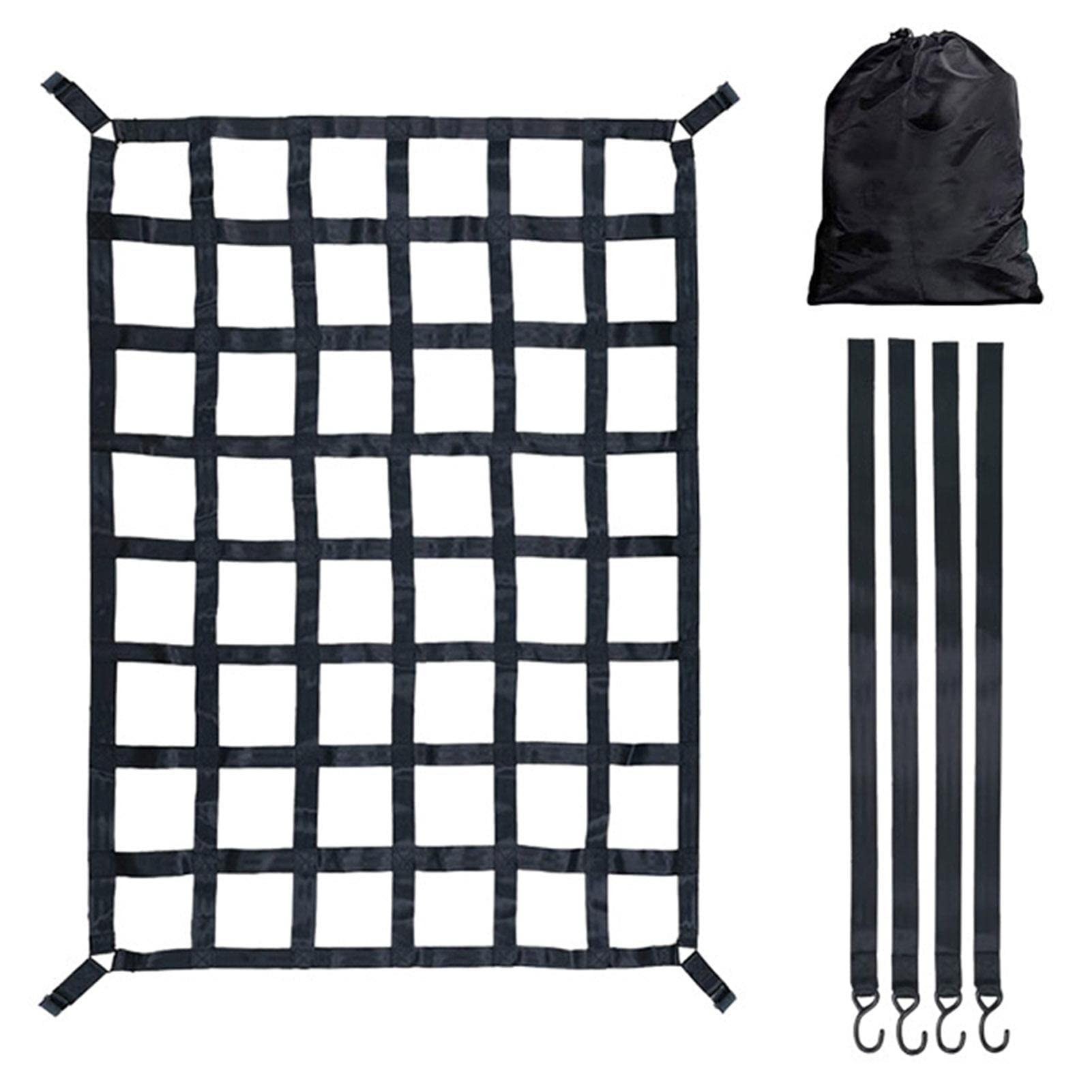 Rete Per Bagagliaio Auto Regolabile | 1 Pezzo Rete Di Carico Per Fissare Oggetti | Per Auto, SUV E Camion - Foto 10