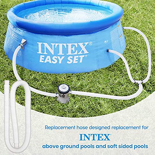 2 peças de reposição da mangueira de conexão da bomba de filtro de piscina com 4 peças de reposição