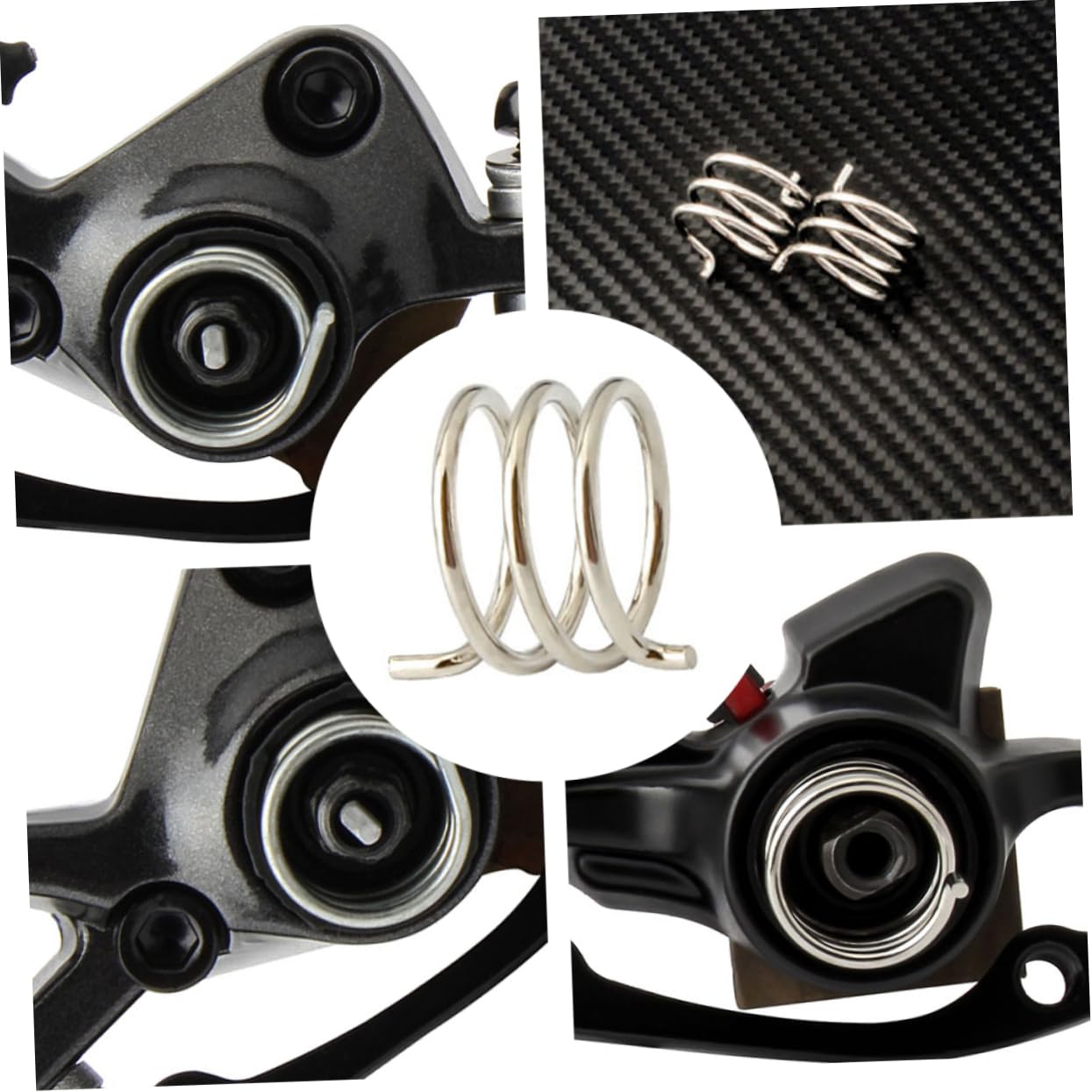 4pcs Elastic Force Clip Bike Bike Brake Arm Circlip Steel Disc Brake Spring Braking Return Spring Part