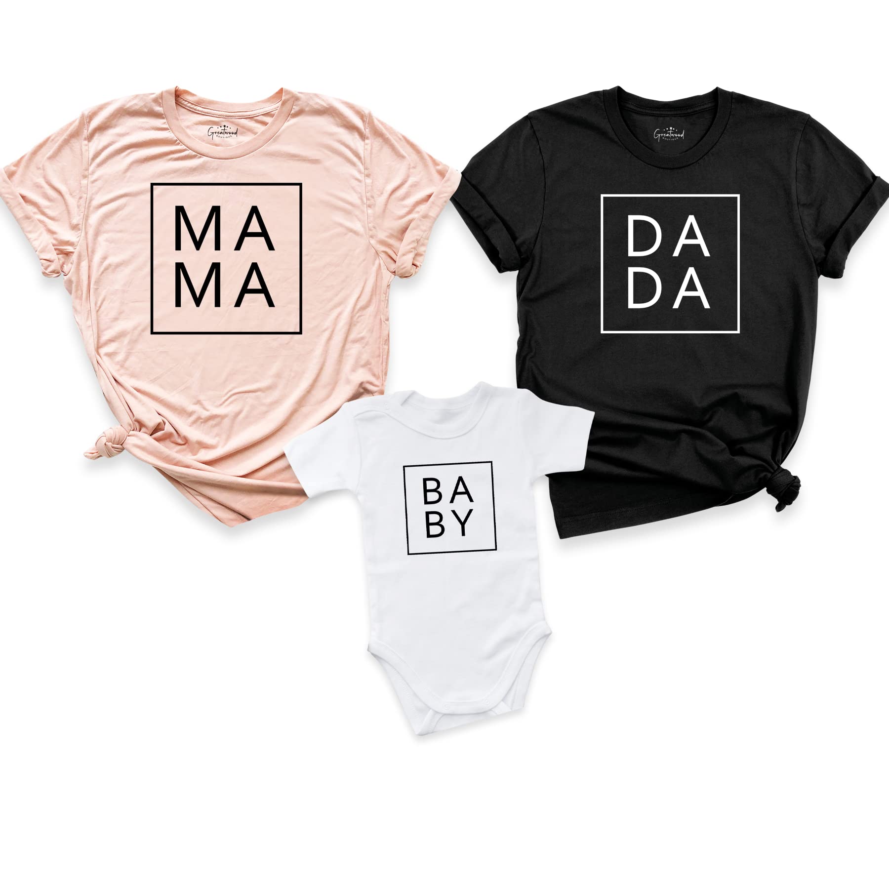 HandmadeDada Mama Baby Shirts, Family Matching Shirt, Mommy and Me Shirts, Daddy and Me Shirts, Mama Dada Shirt, Mothers Day Shirt, Matching Family Shirts, Mama Shirt, Dada Shirt, New Dad Gift, New Mom Gift