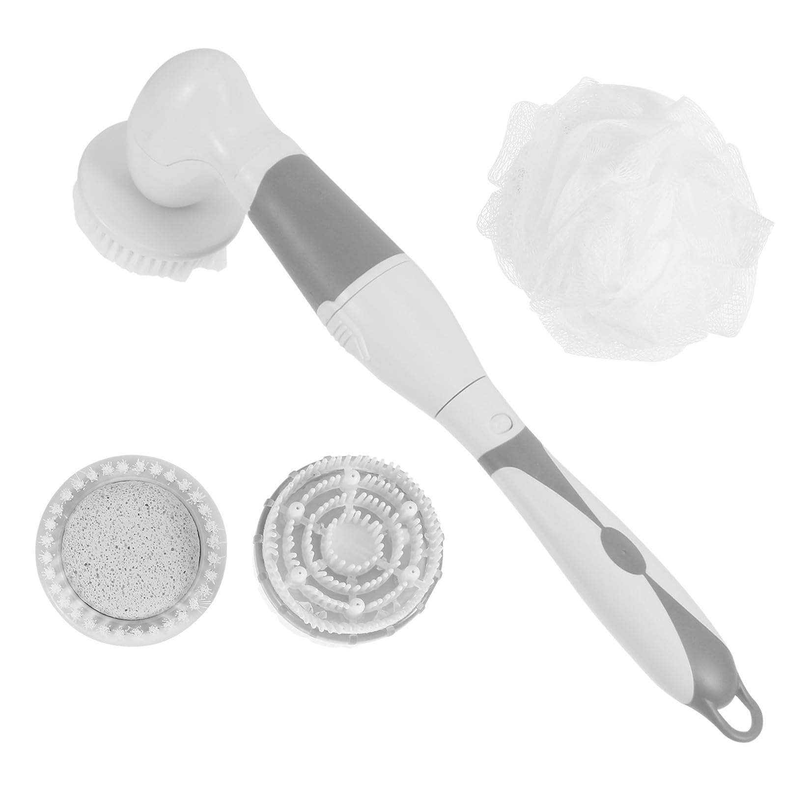 Brosse de bain électrique multifonction avec manche long en ABS - 8
