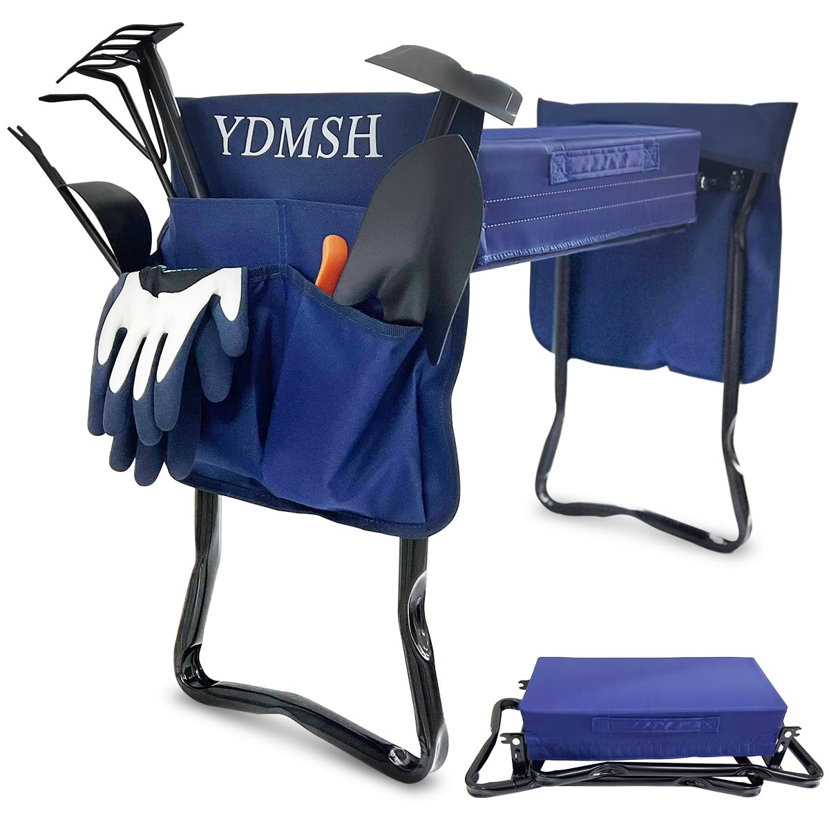 YDMSH Garden Kneeler and Seat Heavy Duty Gardening Bench Extra Wide,Gardening Stools and Seats for Seniors,Garden Bench for Kneeling and Sitting,Garden Seat and Kneeler Foldable Kneeling Bench