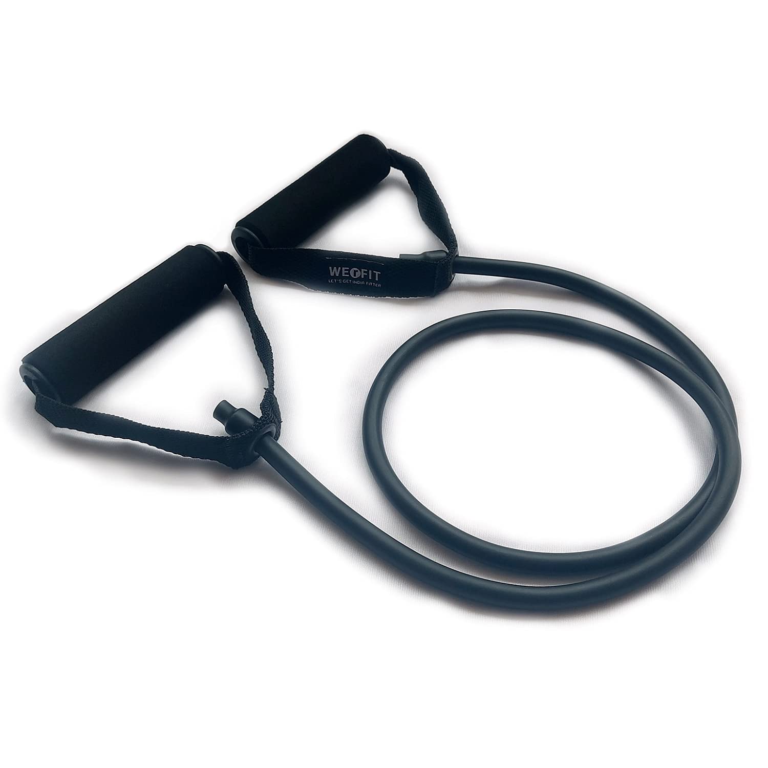WERFITResistance Bands, Exercise Toning Tube for Stretching & Full Body Workouts (10kg-15kg) Resistance Tube (Black)