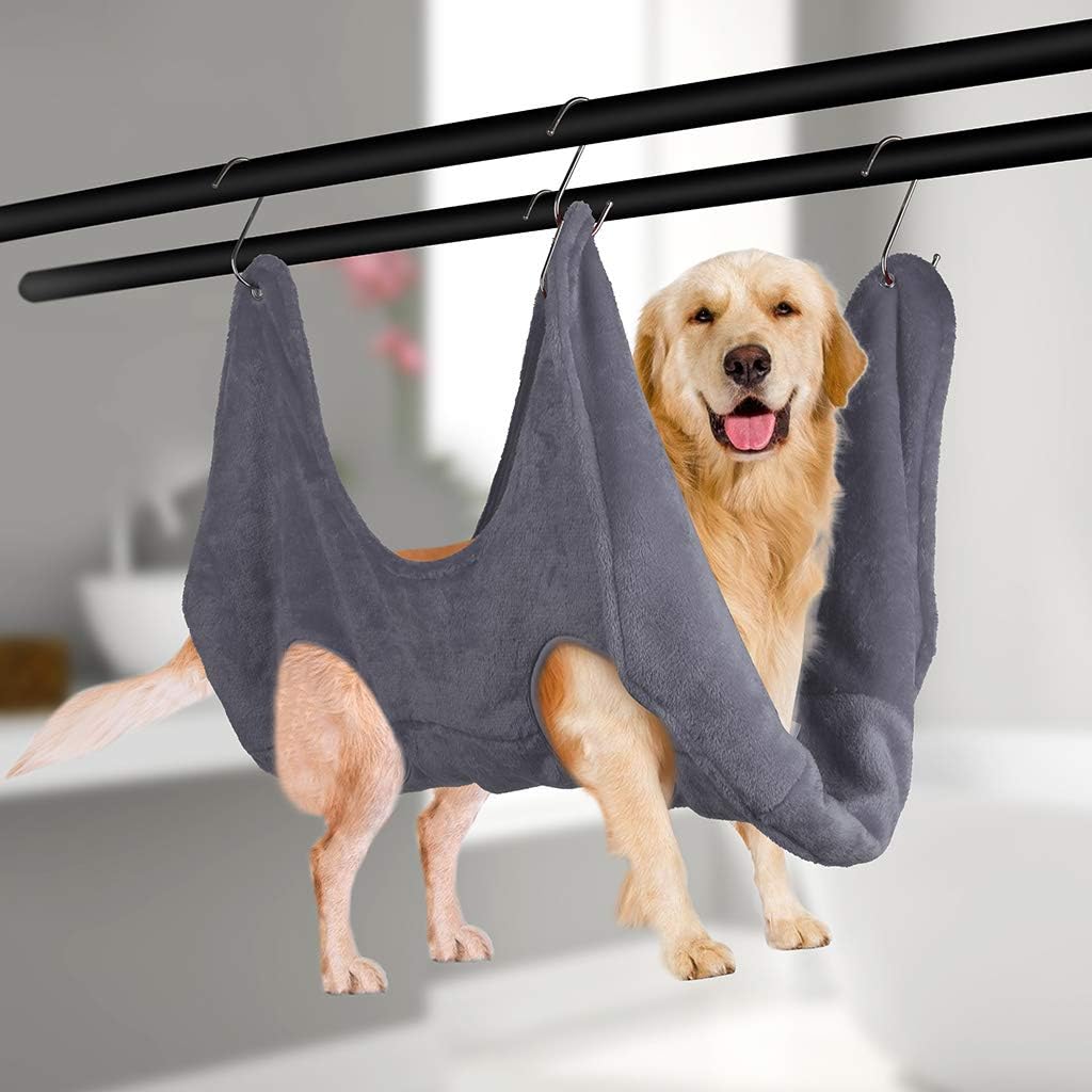 review Cat Hanging Hammock Hanging Hammock Hanging HammockCats Puppy Dog Grooming Hammock Restraint Bag for Pet Nail Clip Trimming Bathing