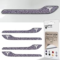 Vista 45 de IPG Compatible para Modelo 3 / Modelo Y Kit de calcomanías para manija de puerta (Set de 4) con logo de Tesla Personaliza tu Tesla (Bronce)