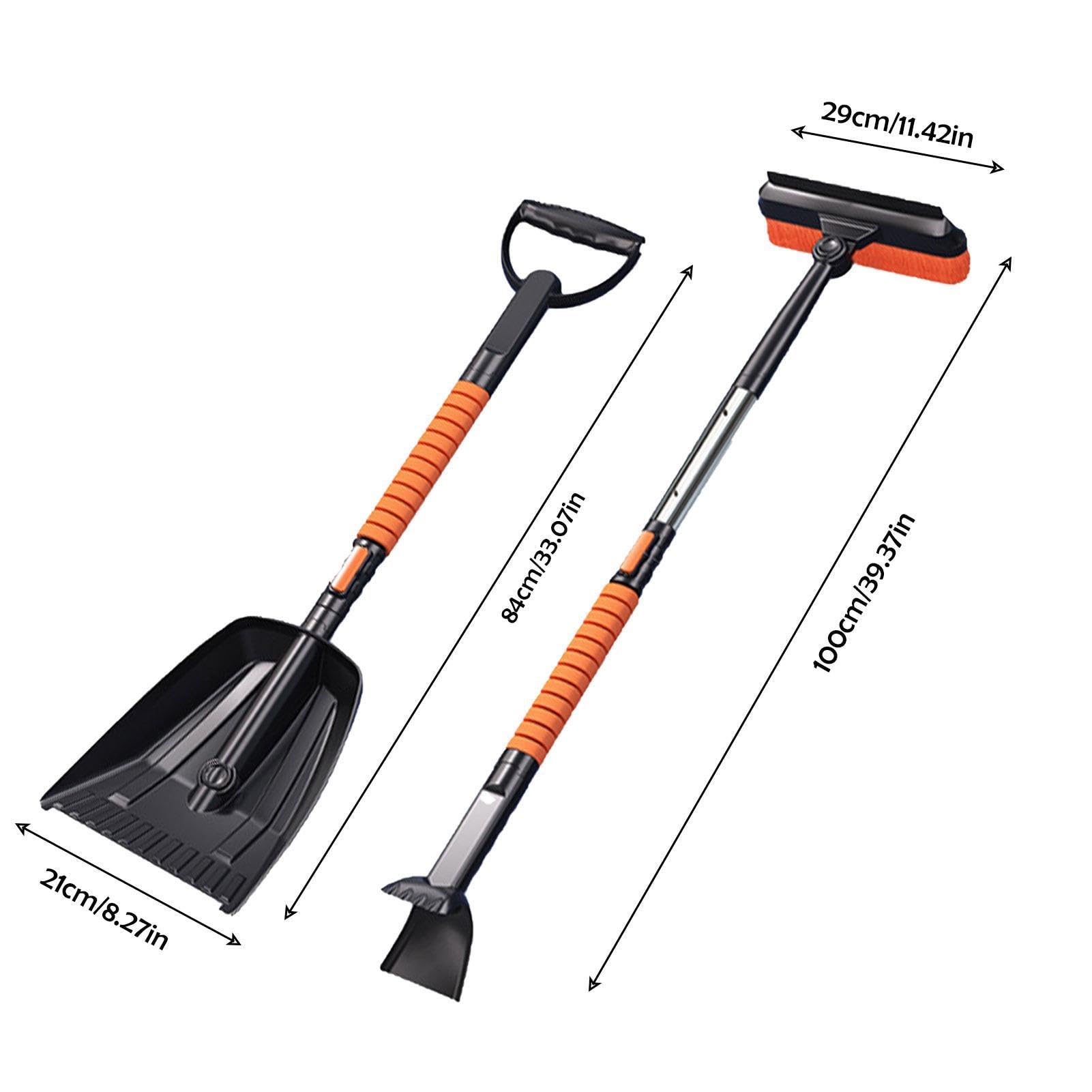 Pala de Nieve Plegable Desmontable Gran Capacidad Alta Resistencia
