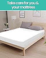Vista 6 de Protector de colchón individual XL de 39 x 80 pulgadas de profundidad de 9 pulgadas de profundidad. Funda de colchón con somier, impermeable, suave