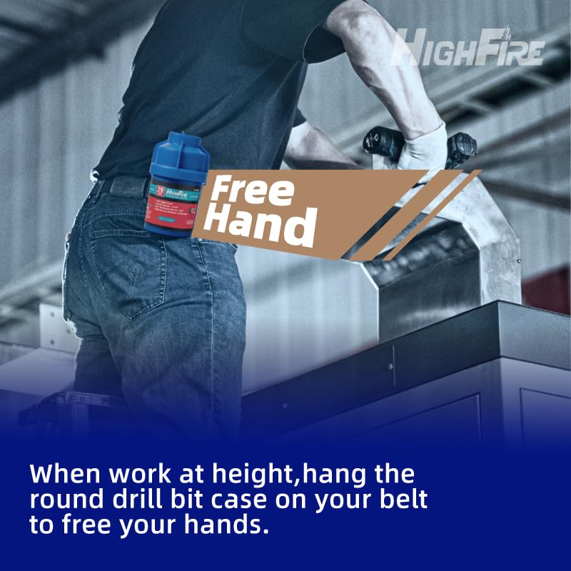 Miniatura 6 de Juego de 29 brocas de cobalto M35, brocas helicoidales HSS con punta dividida de 135 grados y vástago de tres planos, vástago reducido de 38