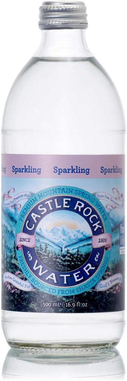 Castle Rock Water Sparkling Spring, 16.9 Fluid Ounce (Pack of 24)