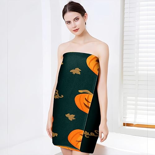 Miniatura 3 de Toallas de calabaza de Halloween para adultos, toallas de playa grandes de microfibra de secado rápido, suaves y absorbentes, 29 x 59 pulgadas,