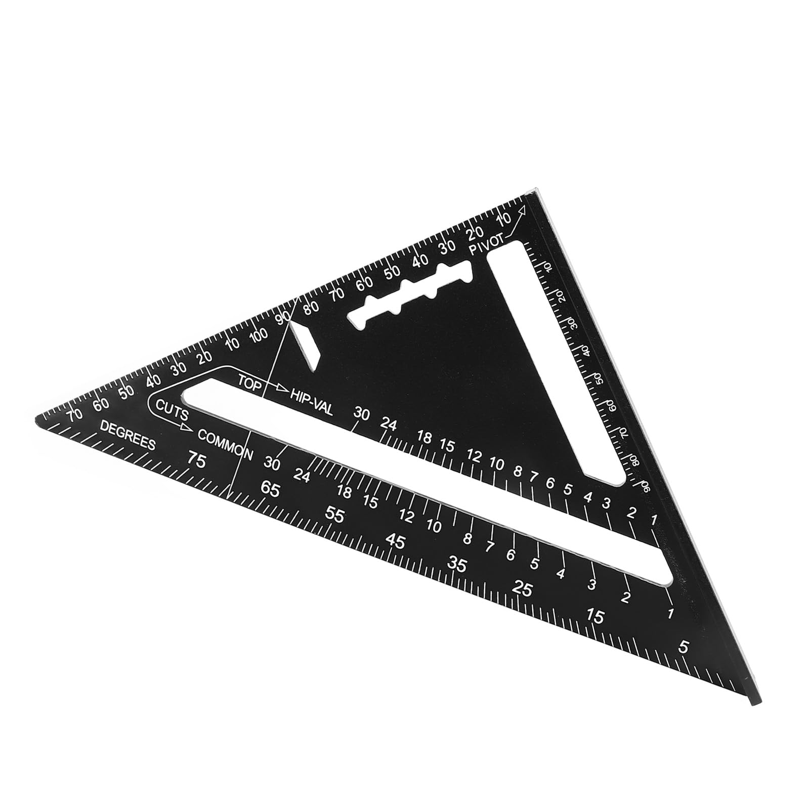 Regla Triangular Profesional de aleación de Aluminio de 7 Pulgadas, escuadra de Carpintero, Herramienta de medición de precisión