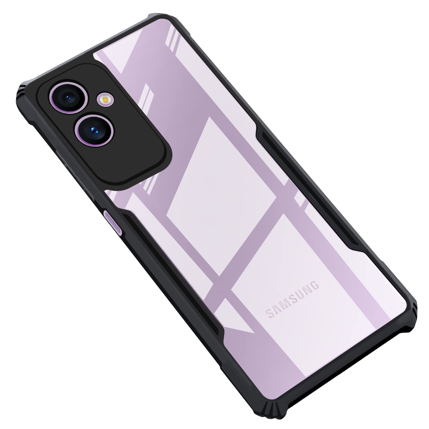 CEDO Samsung Galaxy F14 (5G) Back Case Cover | Camera Protection Shockproof Bumper-Edge | Acrylic Crystal Clear 360 Degree Protection TPU+PC | Transparent Eagle Back Case Cover (Black) (B0C2YHNZBN) Amazon Price History, Amazon Price Tracker