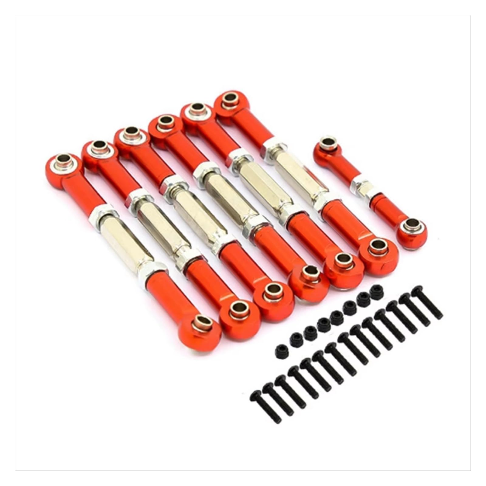 Rc Special Connecting Rod for Slash for VXL for Stampede for Hoss 2WD 1/10 Adjustable Stainless Steel for Chassis Linkage Rc Car Parts and Accessories Replacement Use