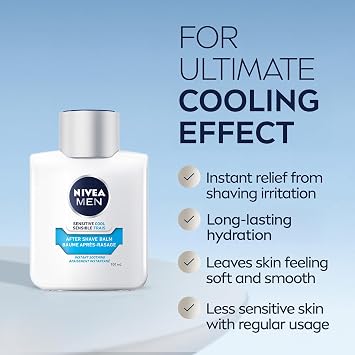 Nivea Men Sensitive Skin Cooling After Shave Balm, 100 ml