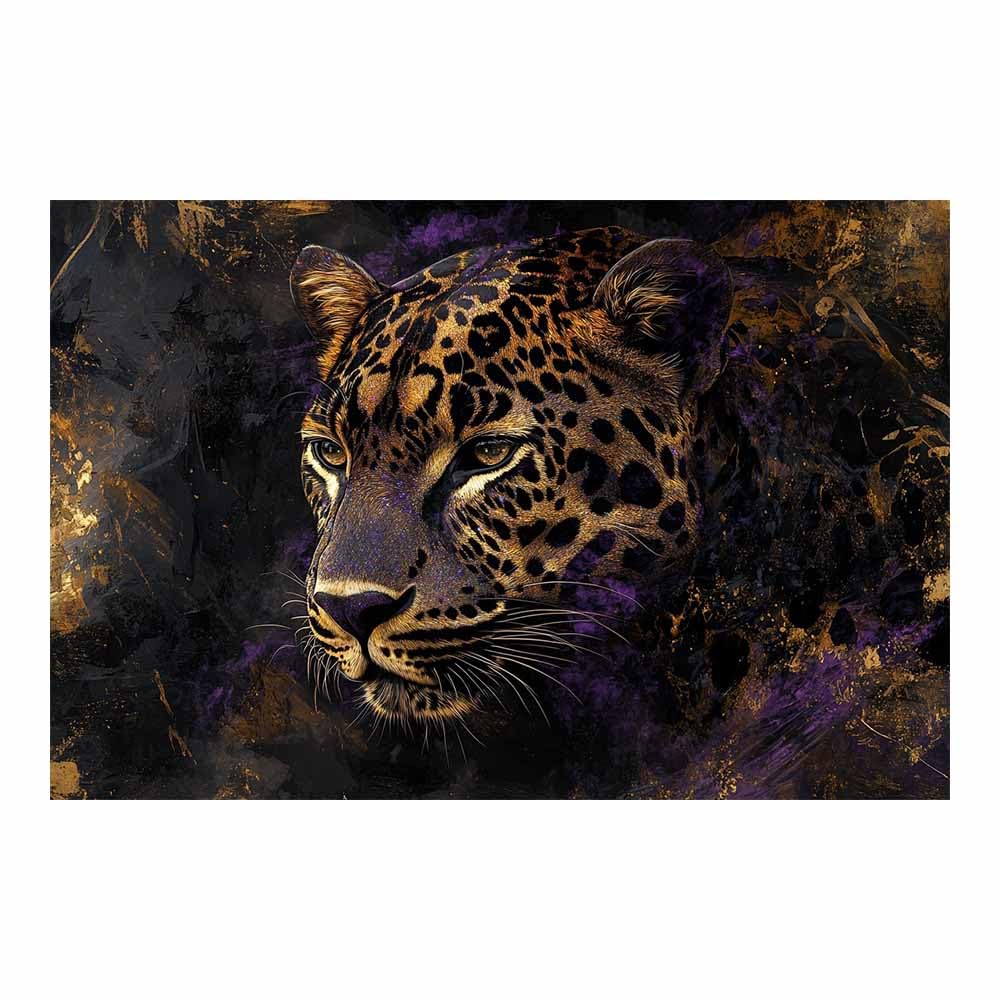 JOSUE Animal Canvas Wall Art Leopard Poster Wall Artworks Pictures for Living Room Bedroom Home Office Decoration(Brown 8)-40x60cm Unframed