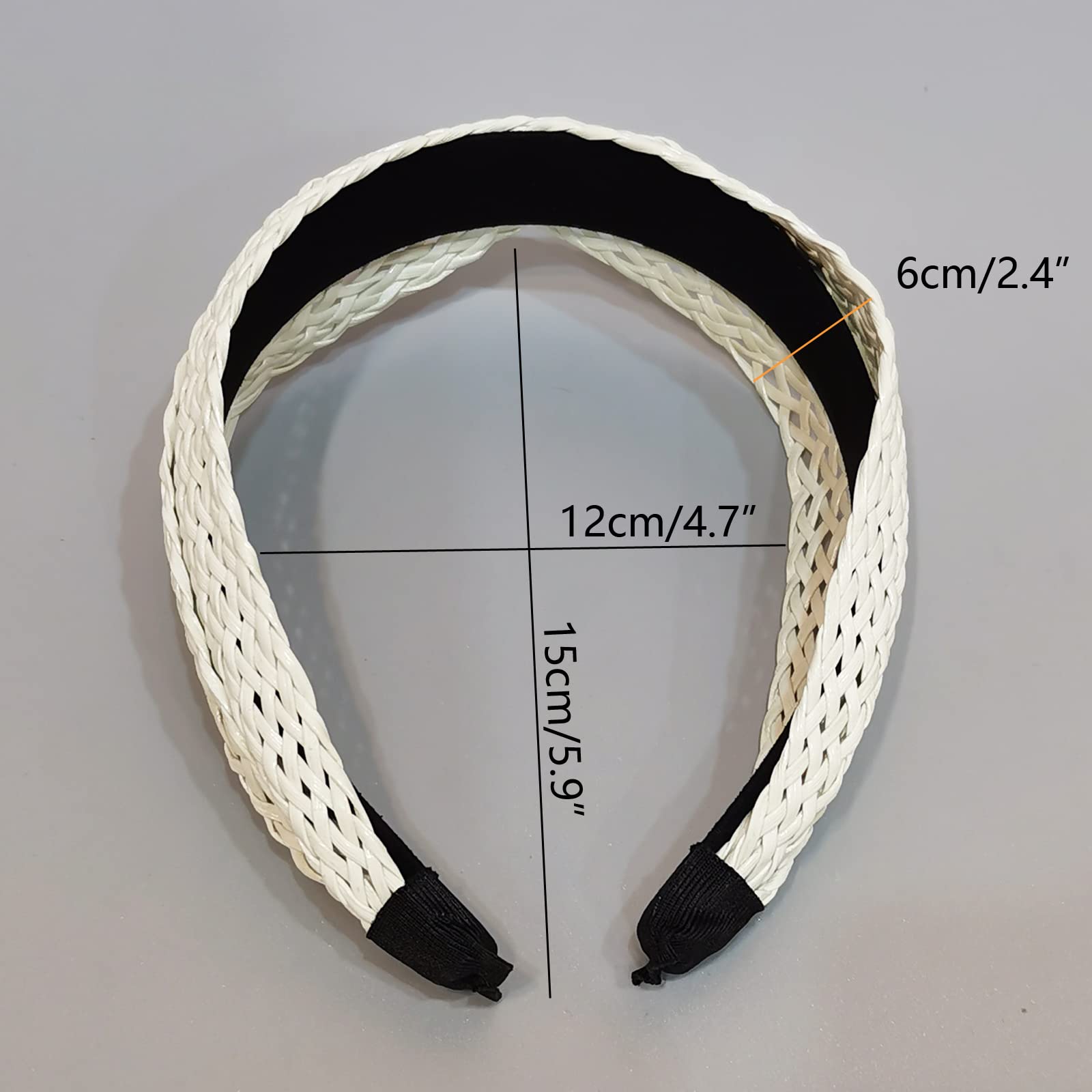 Amazon.com : i-lan 2 Pack Rattan Headbands with Bowknot  display picture 2