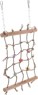 Ipetboom Rede De Escalada Para Papagaios Brinquedos Para Gaiola De Pássaros Brinquedos Para Pássaros Brinquedos Para Pássaros Escada De Corda De Escalada Para Pássaros Brinquedo De