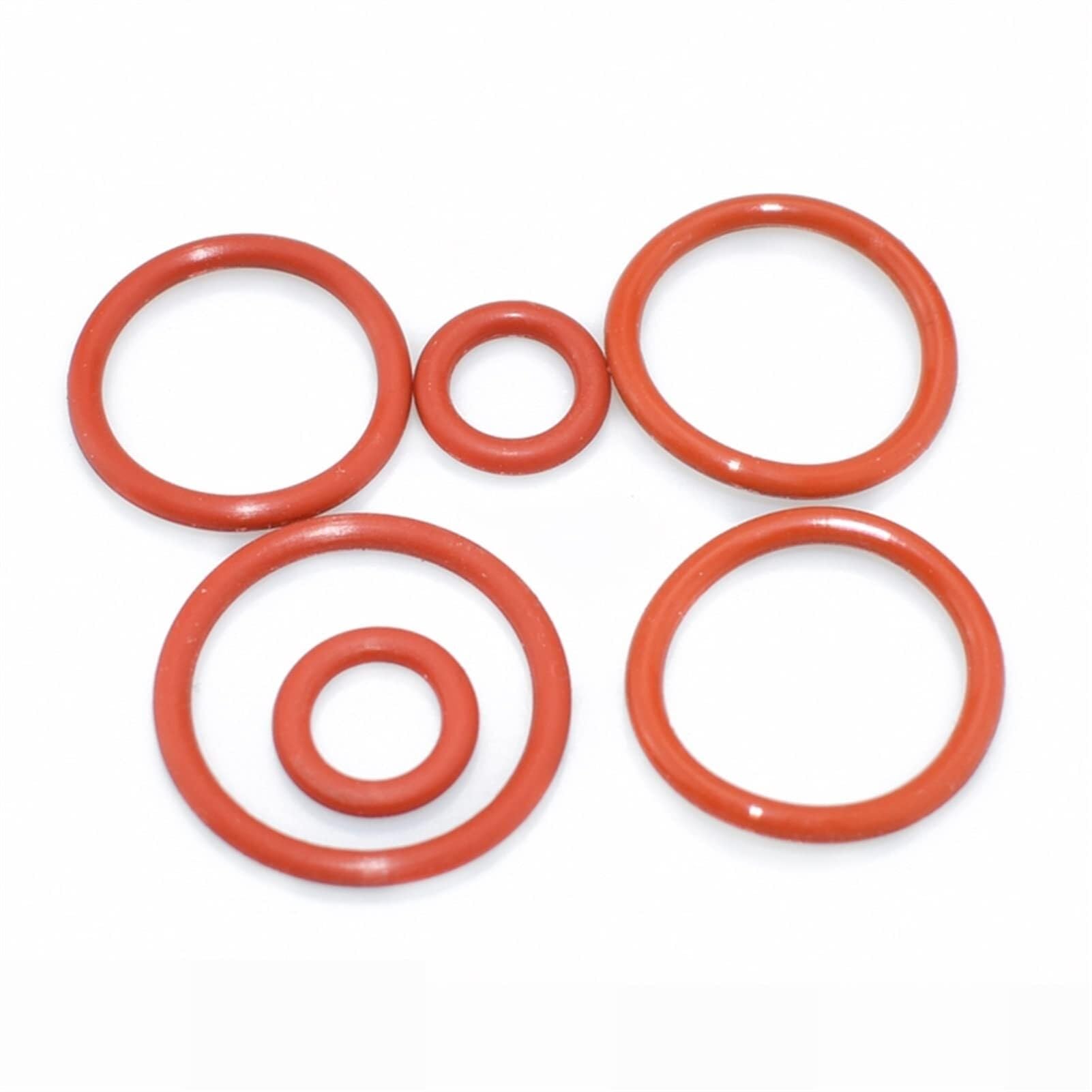 10 sztuk części sprzętowych VMQ czerwony silikonowy pierścień uszczelniający uszczelka M36x4mm wodoodporna gumowa podkładka O-ring