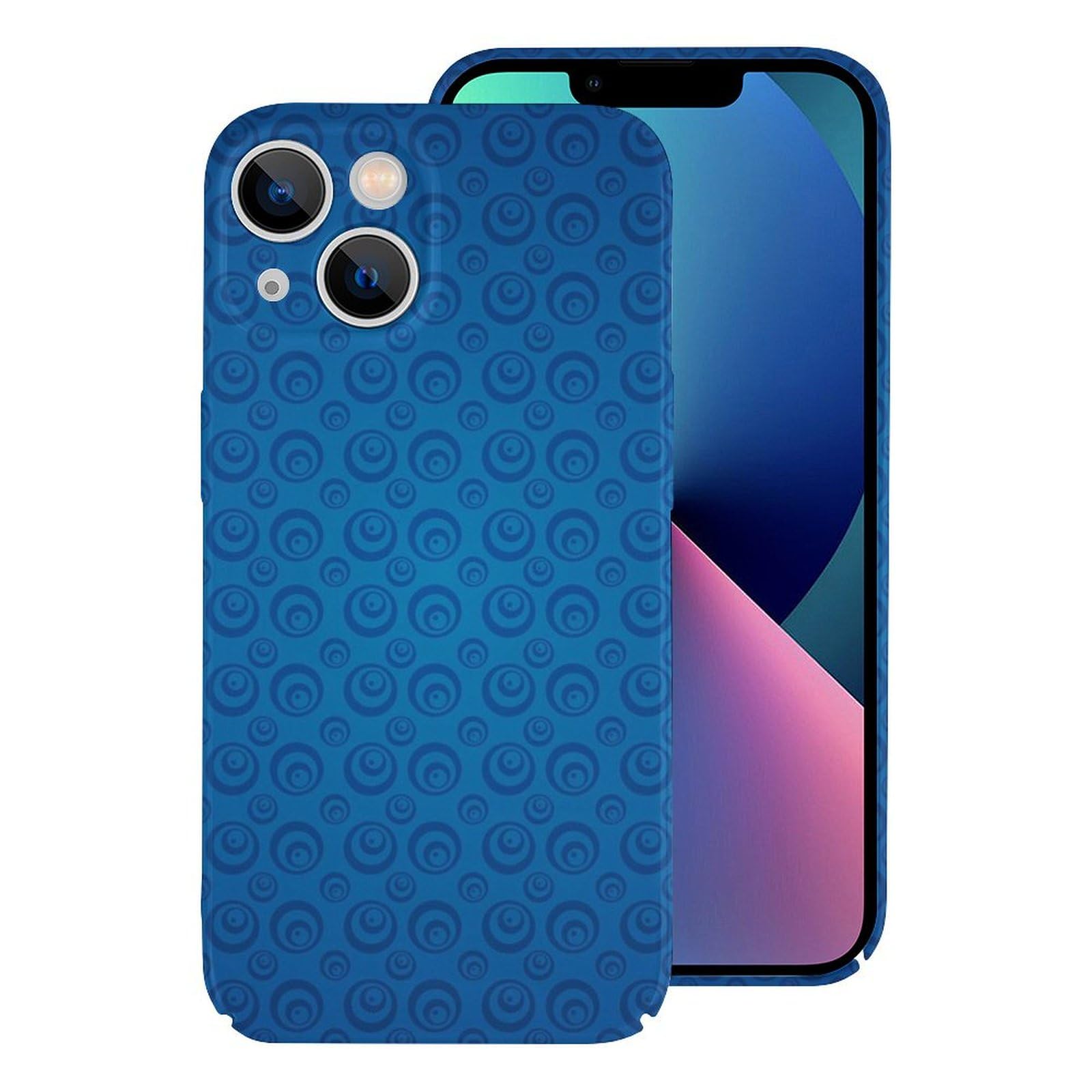 Apple iPhone 13mini 青色 ケース付き Web限定】AirJacket Leather Band A(Clear) iPhone 13 mini