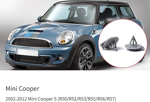 Miniatura 3 de OTUAYAUTO 30 clips de arco de rueda de repuesto para Mini Cooper - Clips de ajuste de guardabarros reemplazan al OEM 07-13-2-757-821