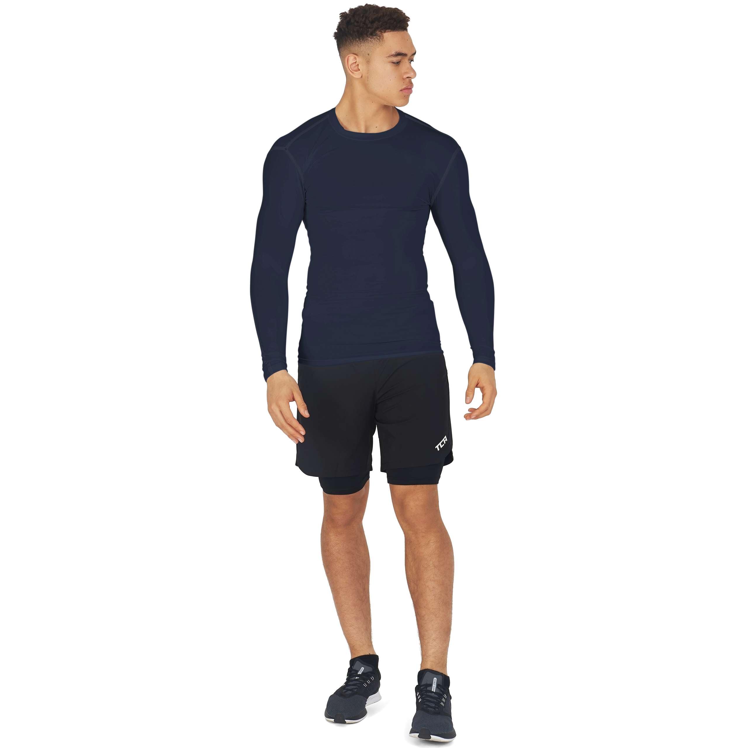 PowerLayer Maglia da Uomo a Manica Lunga Girocollo a Compressione