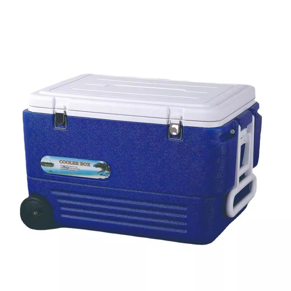 Nevera Portátil Rígida con Ruedas para Camping, Box con Ruedas