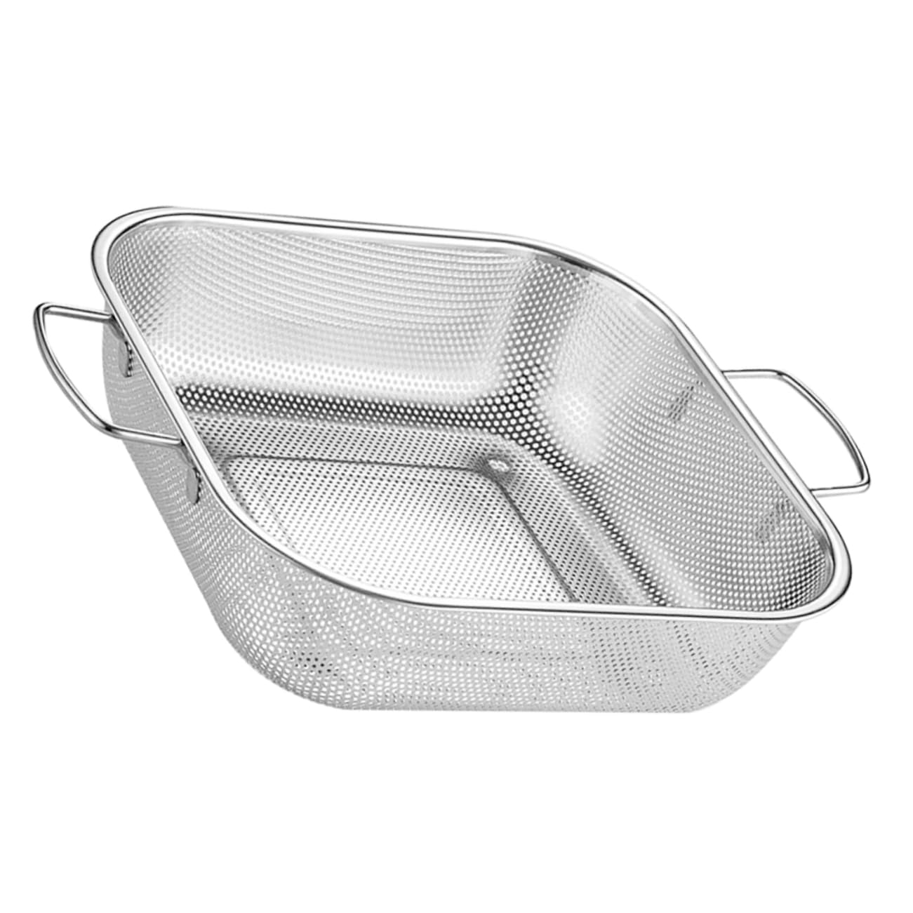 GLEAVI Colador De Acero Inoxidable Canasta De Drenaje Con Doble Asa Para Lavar Verduras y Frutas Tazón Para Lavar Arroz De Cocina Colador Práctico Para Cocina