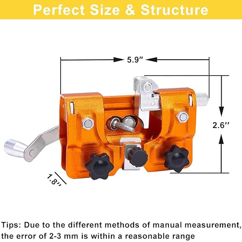 Miniatura 8 de ABXKZ Plantilla afiladora de motosierra herramienta afiladora de motosierra mejorada con 3 brocas afiladoras de motosierra kit universal de afilador