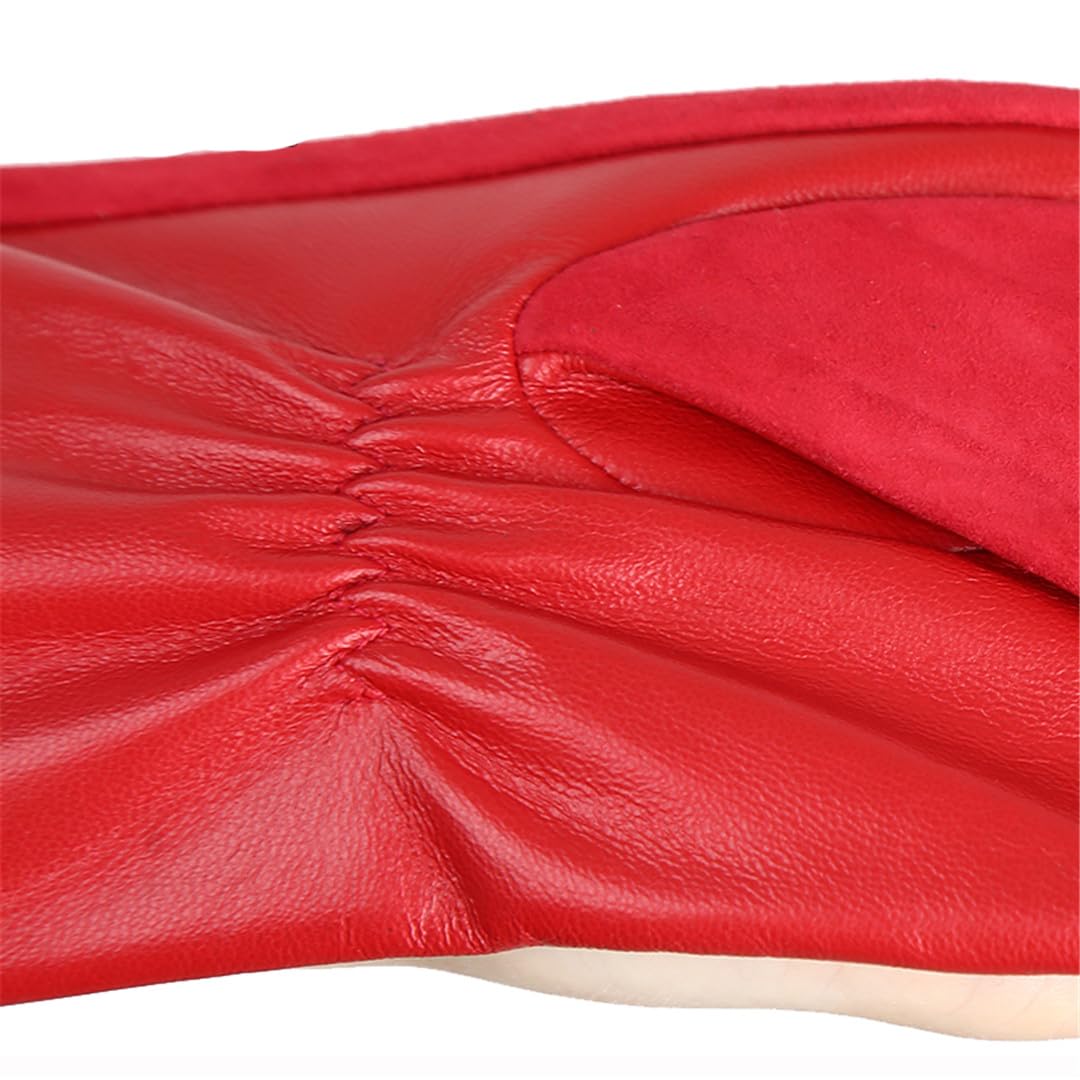 Yeuyyben Guanti Da Donna In Pelle Di Pecora Guanti In Pelle Da Donna In Pelle Scamosciata Mantieni Caldi I Guanti Lunghi Da Donna Invernali