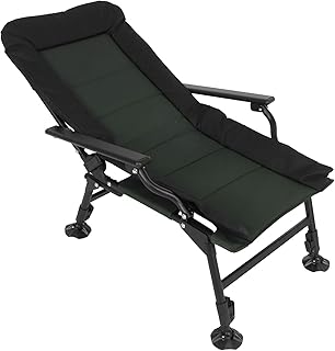 Sedia da Campeggio Pieghevole Sedia da Giardino Regolabile Sedia da Pesca Divano Letto da Pesca, Poltrona Escursionismo Poltrona Sicuro per Dormire Sedia, Sedia da Spiaggia Portante 150kg/330lb