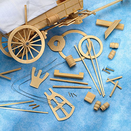 Covered Wagon Wooden Model Kit Toys Games Toys Riding Toys Wagons
