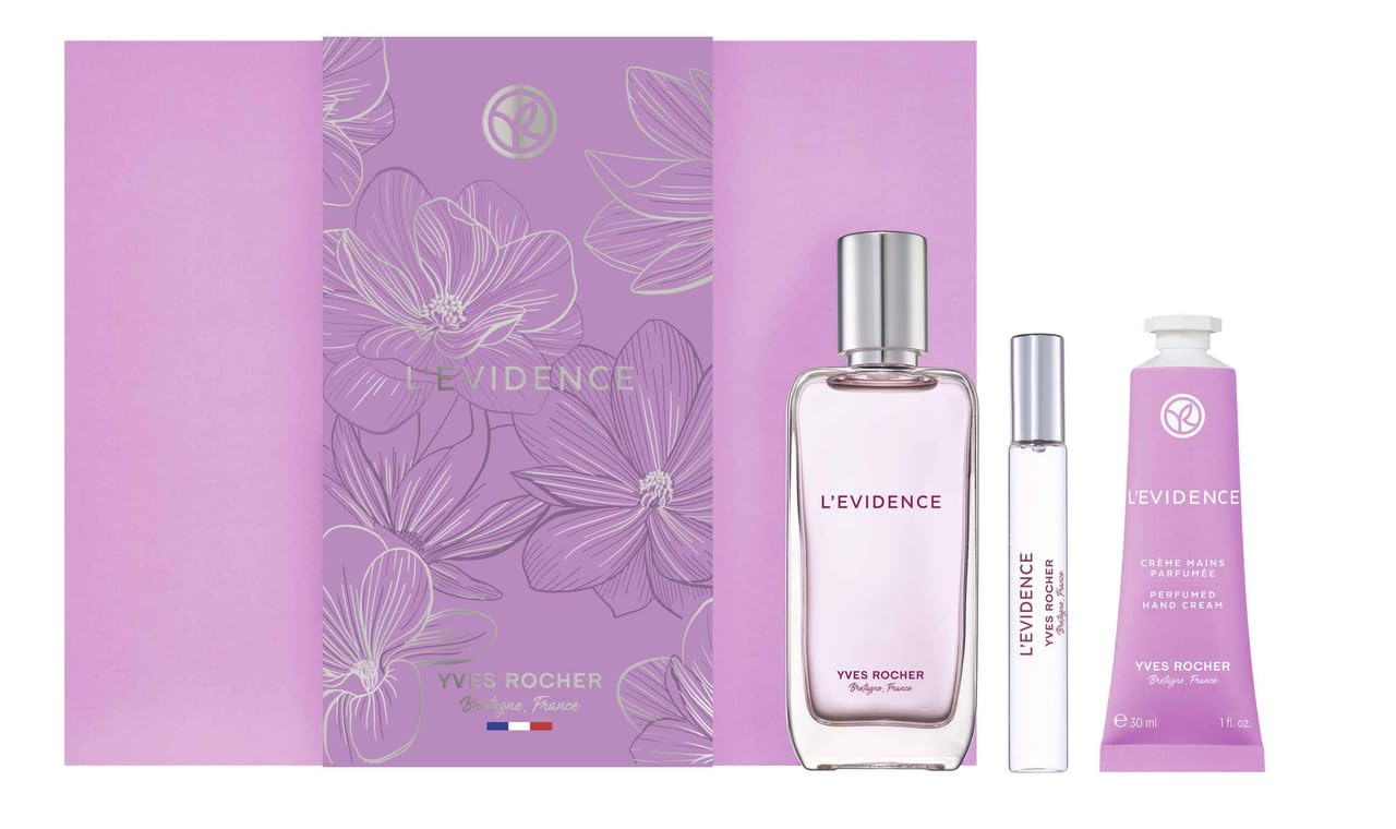 Yves Rocher Coffret Eau de Parfum L'Evidence, 3-piece (Eau de
