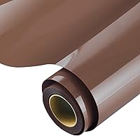 Vista 1 de KISSWILL Vinilo de transferencia de calor HTV marrón, rollos de transferencia de calor de vinilo marrón PU de 12 pulgadas x 6 pies para camisetas