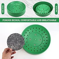 Vista 2 de Nido de paloma, 10 cuencos de plástico para nido de pájaros, cuenco de nido de paloma, nido de cría para palomas, codornices cría de eclosionados