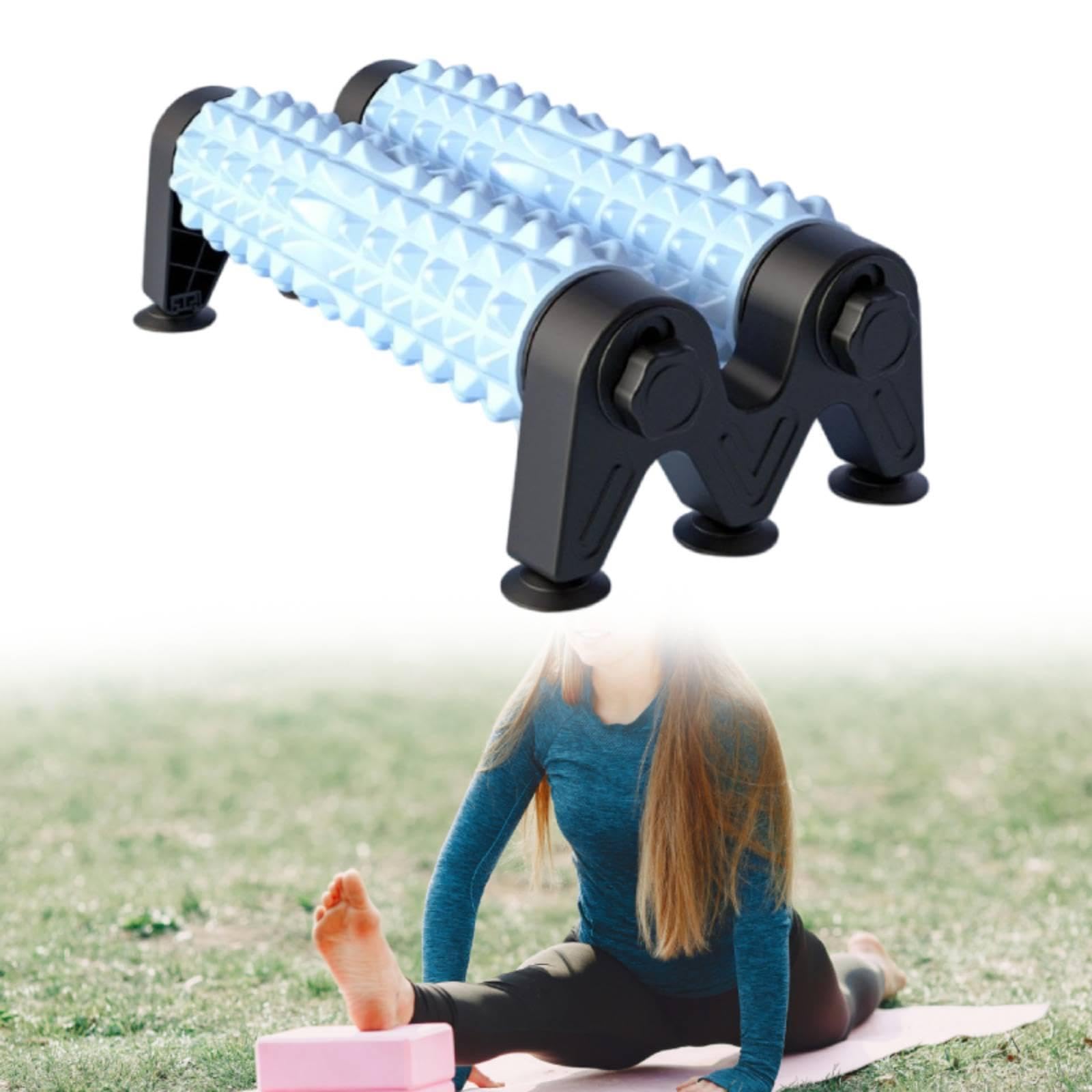 Rullo Massaggio con Base Ventosa Colonna Schiuma Robusta Rullo Massaggio Attrezzo Eva Strumento Supporto Muscoli Dorso Gambe Adatto per Allenamen