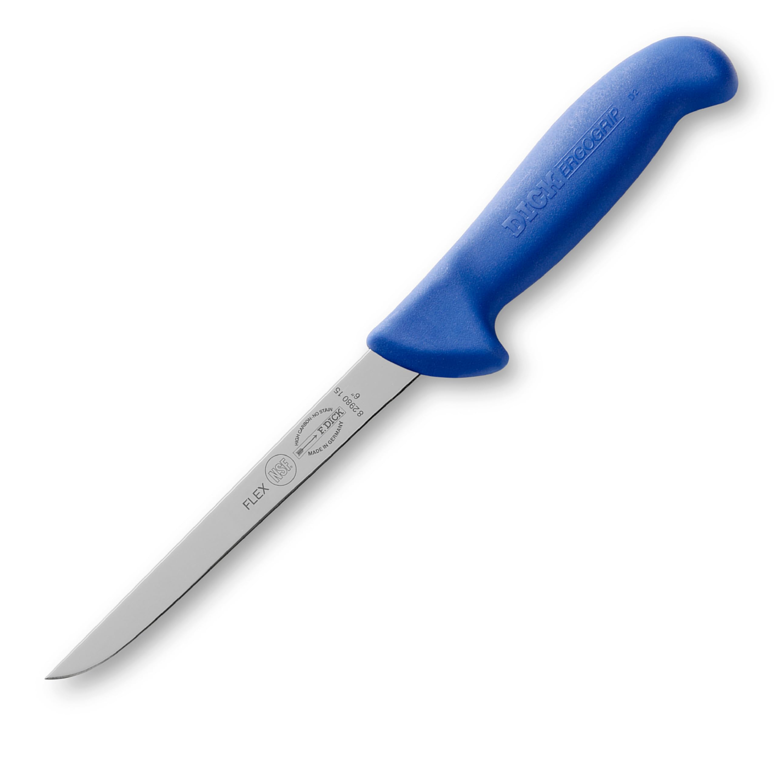 Ausbeinmesser Flex/Metzgermesser ErgoGrip – 15 cm Klinge, rostfreier X50CrMoV15 Stahl, 56 HRC