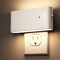 Vista 14 de Briignite Luz de escalera con sensor de movimiento para interiores, luces nocturnas para enchufar a la pared, magnéticas, color blanco suave