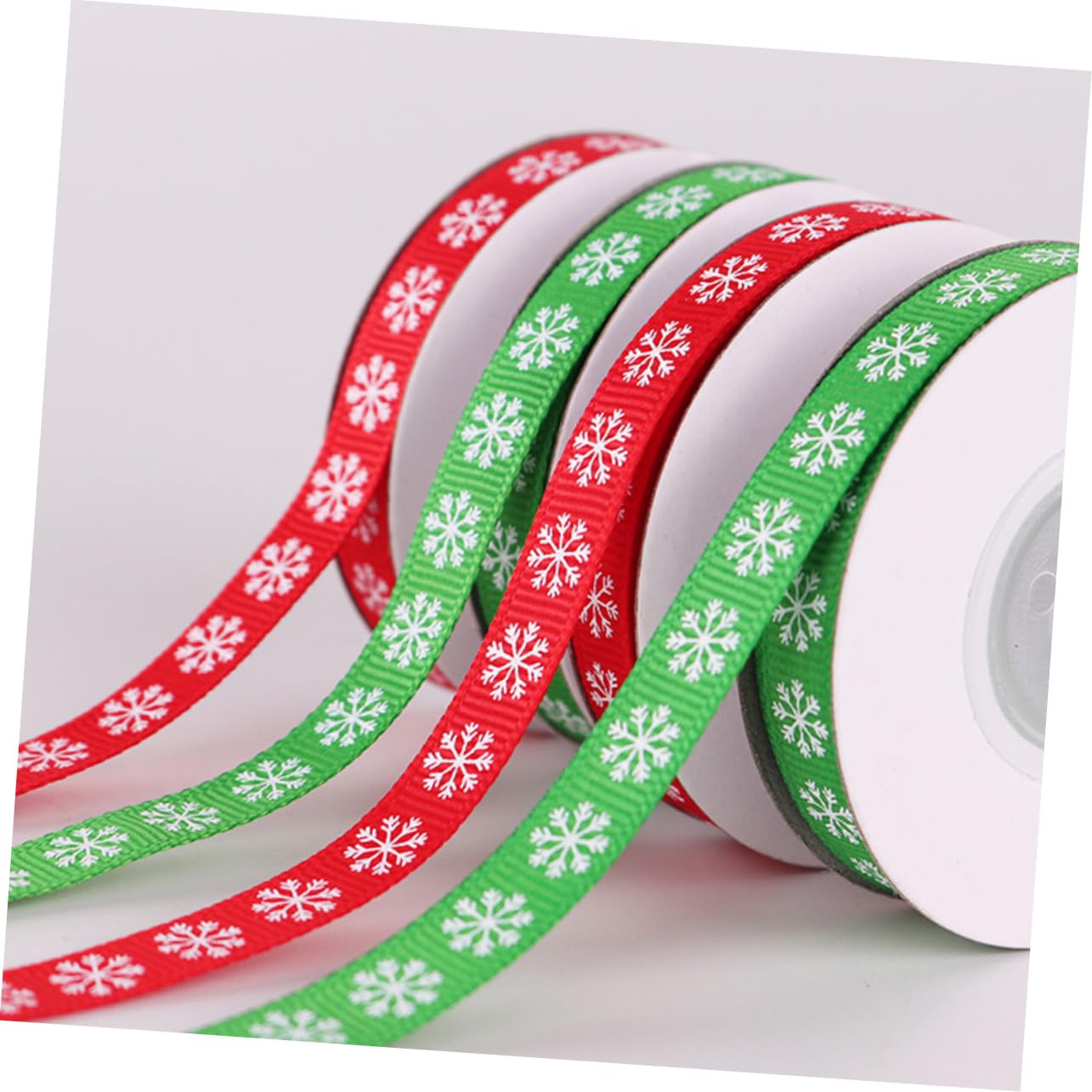 NUOBESTY 3 Sätze Weihnachtsband Christmas Ribbon Stoffband Weihnachten Weihachtsdeko Weihnachtssamtband Urlaub Kräuselband Zum Verpacken Von Geschenken Band Zum Nähen Schleife 4 Rollen * 3