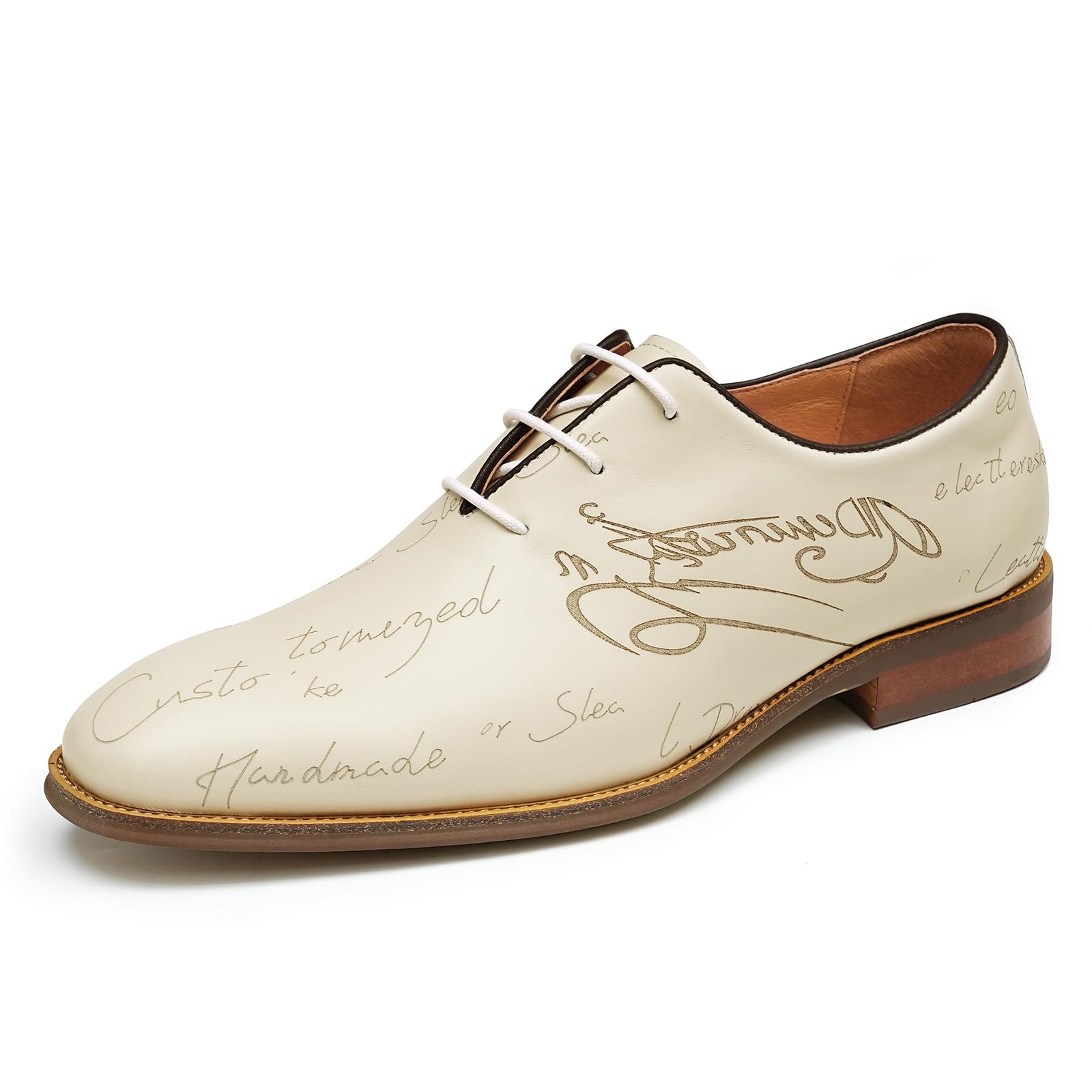 Générique Derbys Affaires Décontractés pour Hommes Chaussures Habillées Formelles de Costume en Cuir Été Fête Mariage